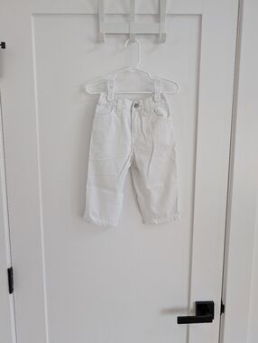 ✨4 for 12 Kenneth Cole Reaction White Toddler White Cotton Pants 18 Months